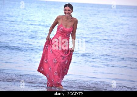 Venezia, Italia. 31 ago 2021. VENEZIA, ITALIA - AGOSTO 31: Serena Rossi partecipa alla Fotografia Patrona durante il 78° Festival Internazionale del Cinema di Venezia, il 31 Agosto 2021 a Venezia. Credit: dpa/Alamy Live News Foto Stock