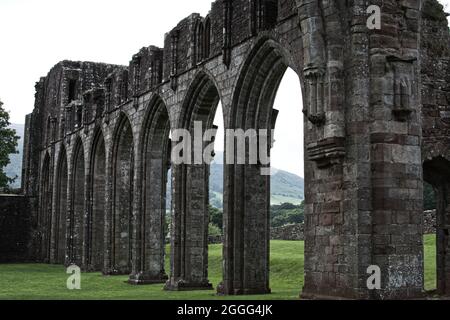 Priorato di Llanthony in Galles. Foto Stock