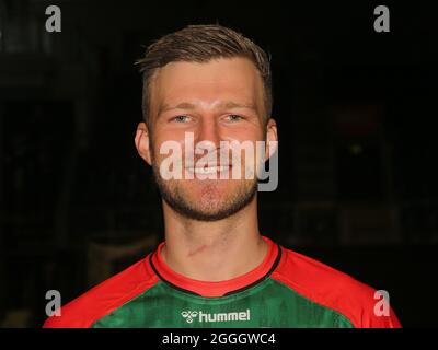 Giocatore di Pallamano tedesco Philipp Weber SC Magdeburg HBL Liqui Moly Pallamano Bundesliga Stagione 2021-22 Foto Stock