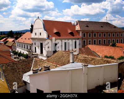 Tetti della città di Szentendre in Ungheria paese Foto Stock