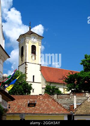 Tetti della città di Szentendre in Ungheria paese Foto Stock