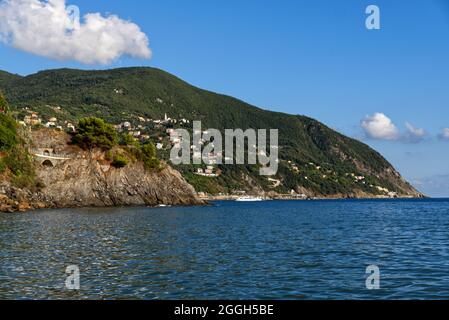 Italia: Il Golfo di Moneglia, nei pressi del Parco Nazionale delle cinque Terre Foto Stock