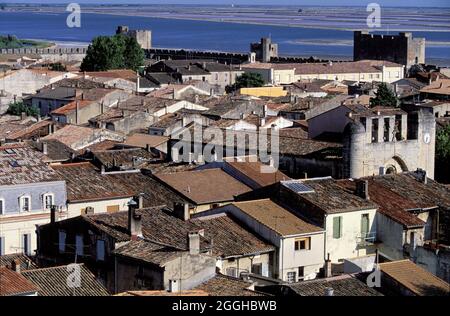 FRANCIA, GARD (30) AIGUES MORTES VILLAGGIO Foto Stock