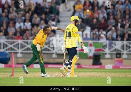 Vitality Blast T20 Quarter Finals, Notts Outlaws contro Hampshire Hawks al Trent Bridge Cricket Ground. Foto Stock