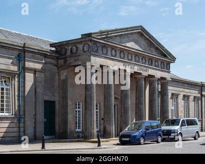 Biblioteca pubblica, Parco Farraline, Inverness, Scozia Foto Stock