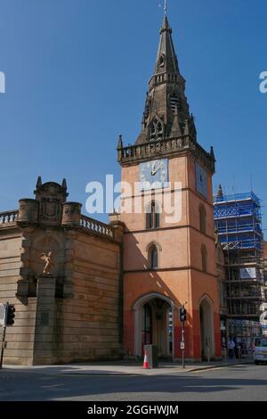 Trongate Steeple, Trongate, Old Glasgow, Glasgow centro città, Scozia, Regno Unito Foto Stock