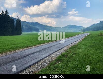 Slovacchia - Muranska planina, verde paesaggio di montagna Foto Stock
