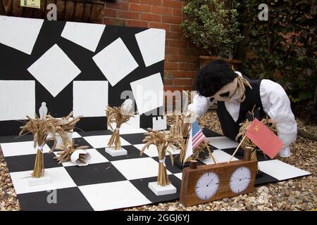 Pewsey Scarecrow Festival 2021. Musical a tema. Foto Stock