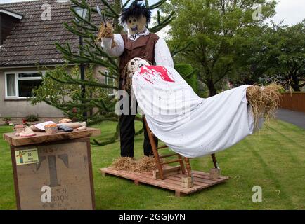 Pewsey Scarecrow Festival 2021. Musical a tema. Foto Stock