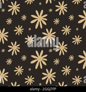 Esotico motivo floreale astratto senza cuciture. Illustrazione vettoriale Illustrazione Vettoriale