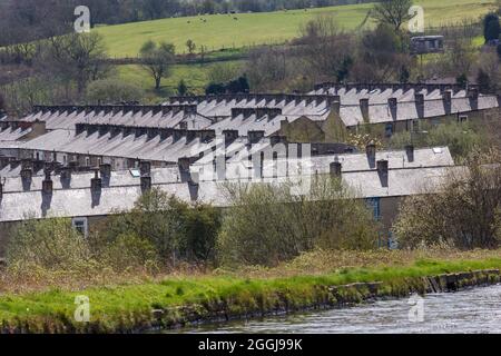 Case a schiera a Burnley Foto Stock