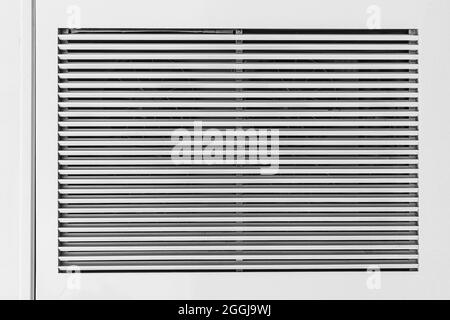 Sfondo del climatizzatore dell'impianto di raffreddamento della griglia di ventilazione dell'aria. Foto Stock