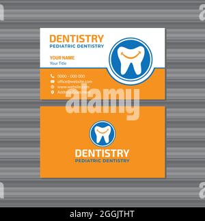 Biglietto da visita Happy Dentist Illustrazione Vettoriale