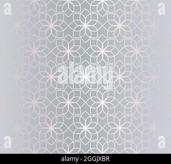 Motivo senza giunture geometrico sfondo fiore Illustrazione Vettoriale