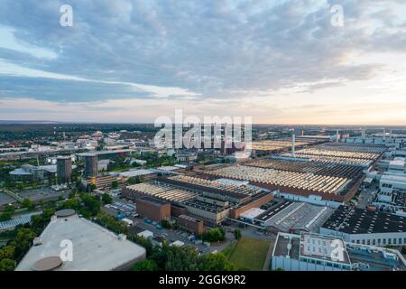 Splendida città tedesca produttrice di auto Wolfsburg Foto Stock