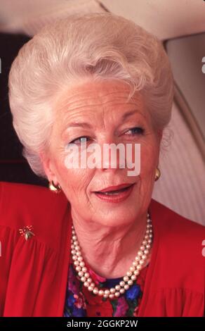 ©1989 Retrospettiva di Ann W. Richards, Governatore del Texas dal 1991-1995 come ultimo governatore democratico del Lone Star state. Era parlata, divertente e nota per la sua politica progressista e femminismo. Foto Stock