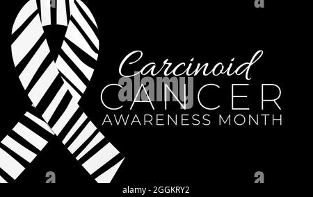 Zebra Print Canceroid Cancer Awareness Month background Illustration Illustrazione Vettoriale