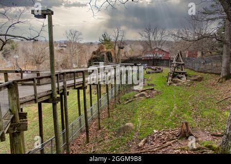 Il centro naturalistico Western North Carolina di Asheville. Foto Stock