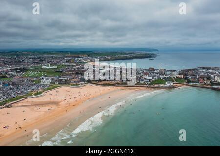 Città di Portrush nell'Irlanda del Nord Foto Stock