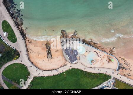 Città di Portrush nell'Irlanda del Nord Foto Stock