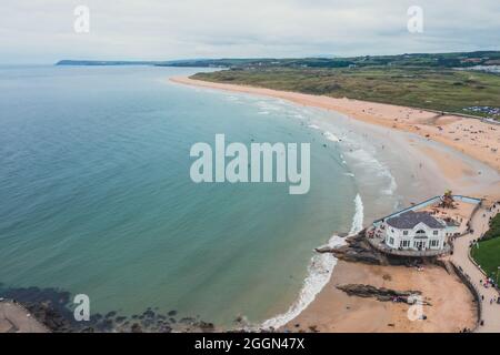 Città di Portrush nell'Irlanda del Nord Foto Stock