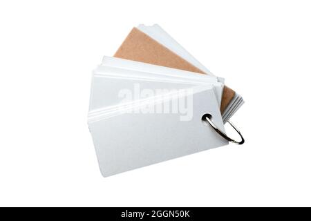 Promemoria suoneria vuoto su sfondo bianco Foto Stock