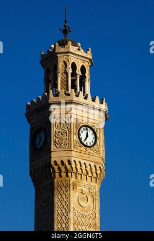 Torre dell'Orologio di Izmir, Turchia Foto Stock