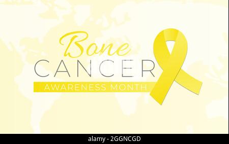 Sarcoma Bone Cancer Awareness Month background Illustration Illustrazione Vettoriale