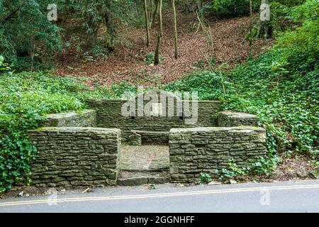 Il Pound sopra Castle Combe, Wiltshire Foto Stock