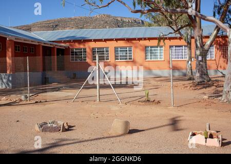 Hoërskool Nababeep: Un centro di apprendimento a Namaqualand Foto Stock