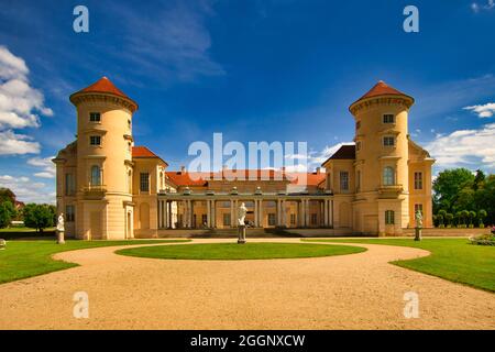 Bellissimo palazzo Rheinsberg nel distretto di Ostprignitz-Ruppin in Germania Foto Stock