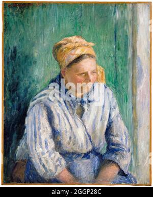 Camille Pissarro, Washerwoman, Studio, pittura ritratto, 1880 Foto Stock