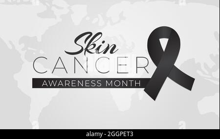 Cancro della pelle Melanoma awareness Month Illustrazione di sfondo Illustrazione Vettoriale