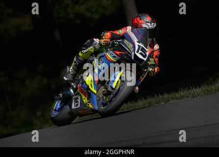 10-05-2021 Lituania, pilota della Kaunas MotoGP, moto d'angolo. Foto Stock