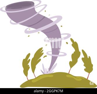 Tornado icona cartoon vettore. Uragano tempesta Illustrazione Vettoriale