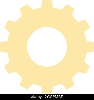 Vettore cartoon icona ruota dentata. Ruota dentata del motore Illustrazione Vettoriale