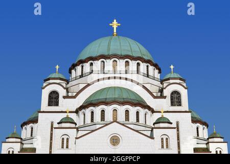 Chiesa di San Sava, Parco Karadjordjev, Belgrado, Serbia Foto Stock