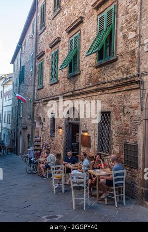Suvereto. Nel paese. Foto Stock
