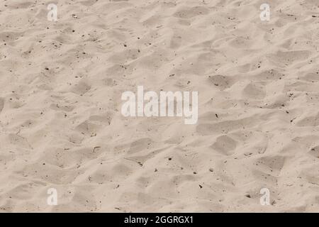 Bianco caldo sporco spiaggia sabbia naturale astratto motivo texture sfondo. Foto Stock