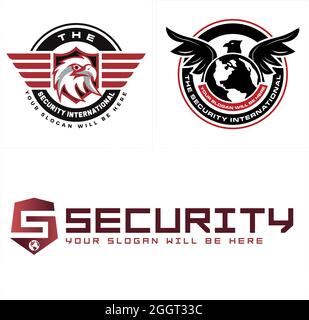 Logo del simbolo della protezione di sicurezza Illustrazione Vettoriale
