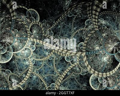 Complessa Flame Fractal Art Foto Stock