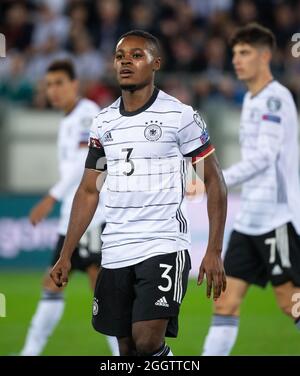 San Gallo, Svizzera. 2 settembre 2021. Calcio: Qualificazione Coppa del mondo Europa, Liechtenstein - Germania, fase del Gruppo, Gruppo J, Matchday 4 a Kybunpark. Ridil Baku della Germania in azione. Credit: Sven Hoppe/dpa/Alamy Live News Foto Stock