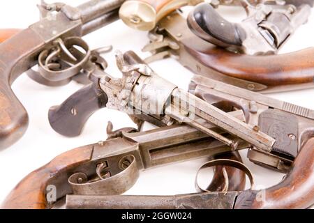 varie pistole del 19 ° secolo Foto Stock