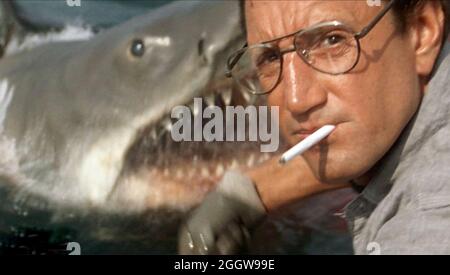 JAWS 1975 Universal Pictures film con Richard Dreyfuss Foto Stock