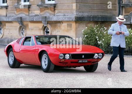 1972 De Tomaso Mangusta Churchill Cup vincitore al Salon Prive 2021 al Blenheim Palace Woodstock Oxfordshire UK 1 e 2 settembre 2021 Foto Stock