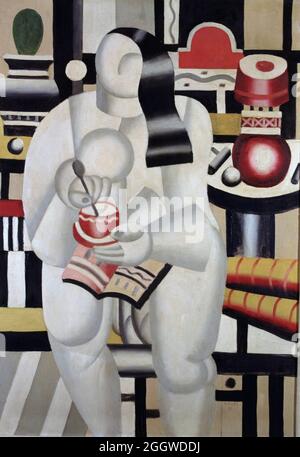 LEGER, FERNANDO. PINTOR FRANCES. 1881-1955. " LA TAZA DE TE ". COLECCION PARTICOLARE. ATENCION: AUTOR CONTEMPORANEO SUJETO A COPYRIGHT ©. EL CLIENTE FINALE ES RESPONSIABLE DE LA GESTION DE LOS DERECHOS DE AUTOR CON LAS SOCIEDADES EXISTENTES DE GESTION DE DERECHOS O DIRECTAMENTE CON LOS ORGANISMOS TITULARES DE LOS MISMOS. Foto Stock