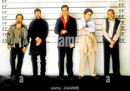 I SOLITI SOSPETTI 1995 Gramercy Pictures film con da sinistra: Kevin Pollak, Stephen Baldwin, Benicio del Toro, Gabriel Byrne, Kervin Spacey Foto Stock