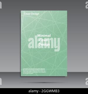 Coperchi minimale design. Geometrica dei gradienti di mezzitoni. Eps10 vettore. Illustrazione Vettoriale