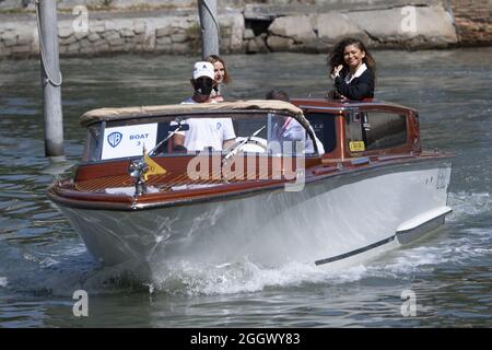 Venezia, Italia, 03 settembre 2021. Zendaya arriva al Casinò come parte del 78° Festival Internazionale del Cinema di Venezia, Italia, il 03 settembre 2021. Foto di Aurore Marechal/ABACAPRESS.COM Credit: Abaca Press/Alamy Live News Foto Stock