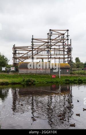 La Air Trail Adventure Course a Stockton on Tees,l'Inghilterra,UK Foto Stock